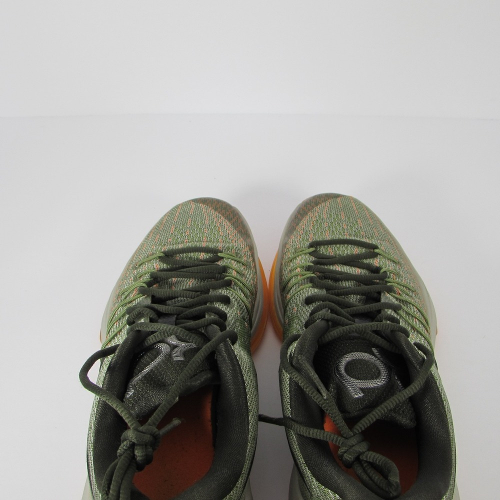 Nike KD 8 Easy Euro 2015 749375-033 Men's 9 Gray Green Orange Flyweave Sneaker - Picture 4 of 11